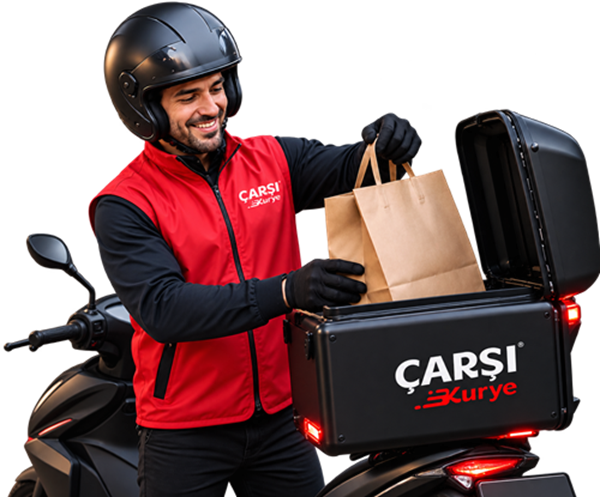 Paket teslim alınıyor